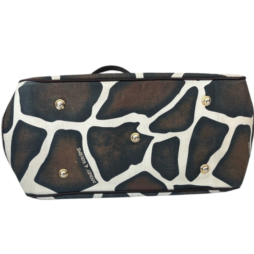 Dooney & Bourke Giraffe Print Medium Tote With Pink Fabric Interior - Picture 8 of 16
